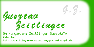 gusztav zeitlinger business card